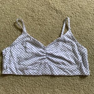 🎉 (5/$20) black and white polka dot bralette